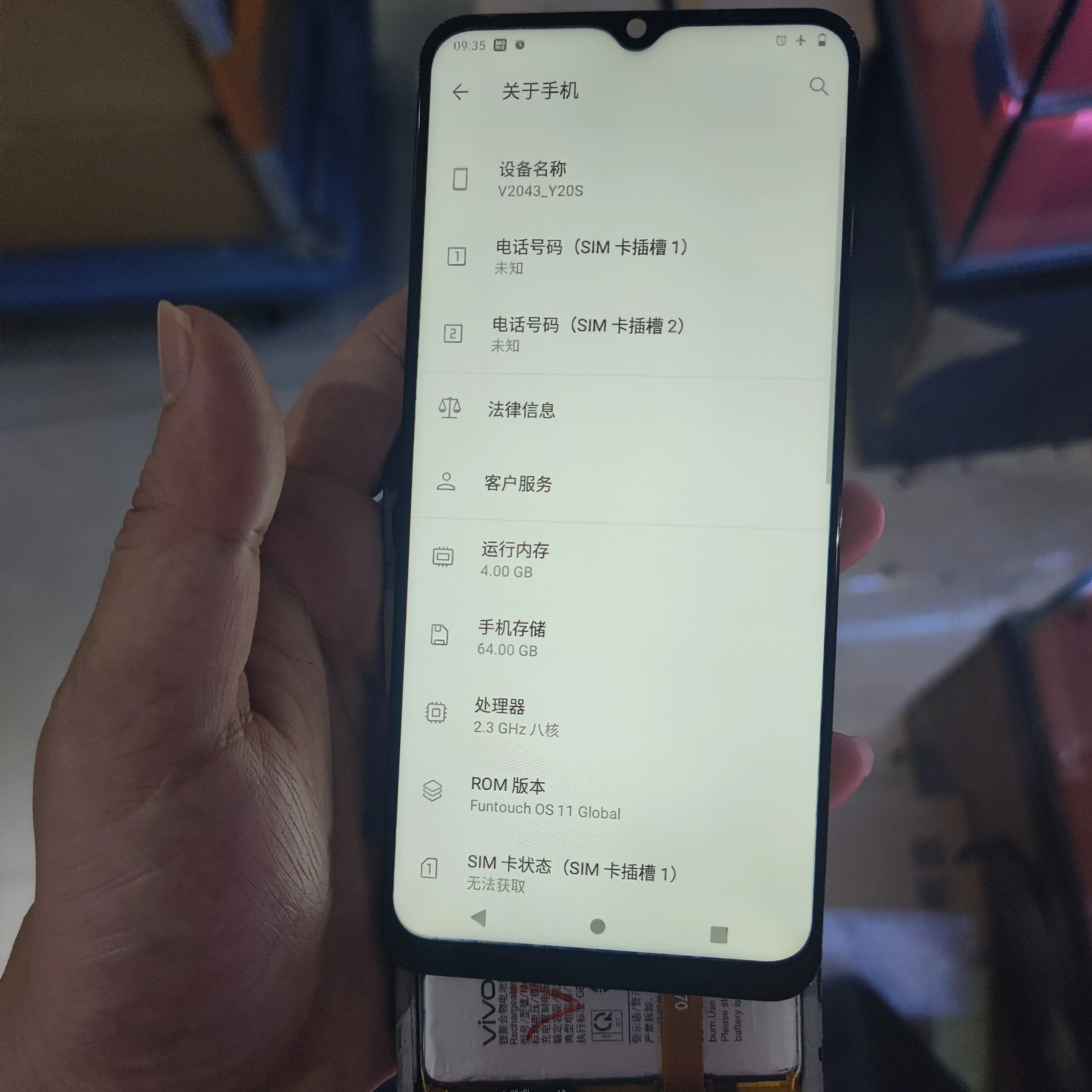 Pantalla LCD Original de 6,51 pulgadas para VIVO, montaje de digitalizador con pantalla t&aacute;ctil, V2029, V2027, V2043, V2048, V2032-5