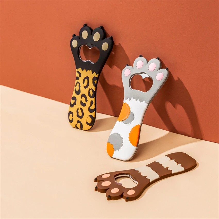 Портативная для пивных бутылок открывалка карманная силиконовая Магнитная с