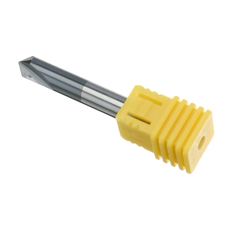 1 шт. желоб концевой фрезы 90 градусов Инструмент 6 мм * 50 2 флейты HRC45 карбидный угол