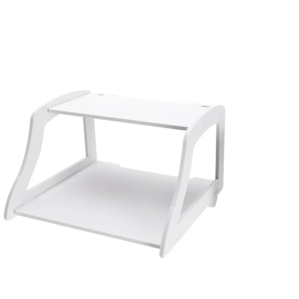 

Sitting Room Routers Frame Hollow Out Double Set-Top Box Router Storage Rack Modeling Wall Shelf