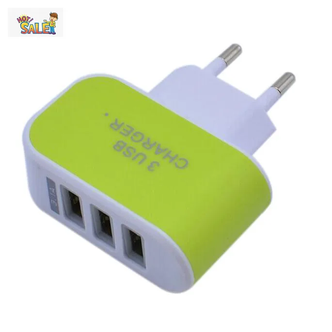 CARPRIE Мода 3.1A тройной USB порт настенное домашнее зарядное устройство переменного тока для путешествий адаптер для samsung для Apple EU штекер Прямая-L808