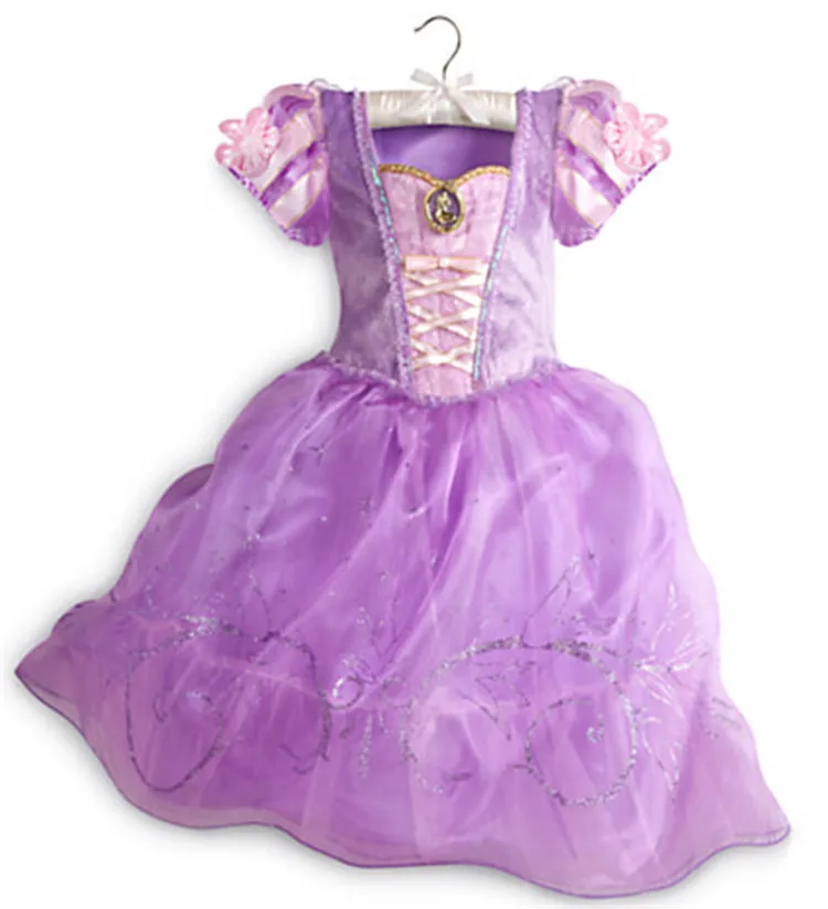

Girls Princess Dresses Elegant Baby Kids Party Clothes Cosplay Costume Carnival Christmas Party Robe Dress Up For 2-8 Years Girl