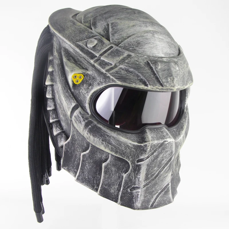 Волокно Стекло Хищник Dot ЕЭК мотоциклетный шлем светильник Вес прохладный черный