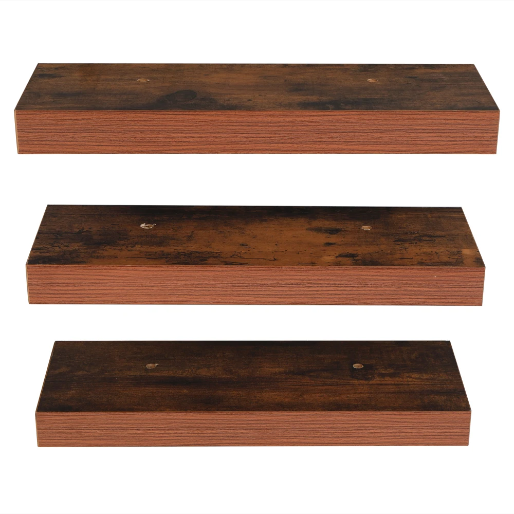 

[2021]Set of 3 Floating Industrial Display Shelves Ledge Bookshelf Wall Mount Storage Home Dcor Vintage