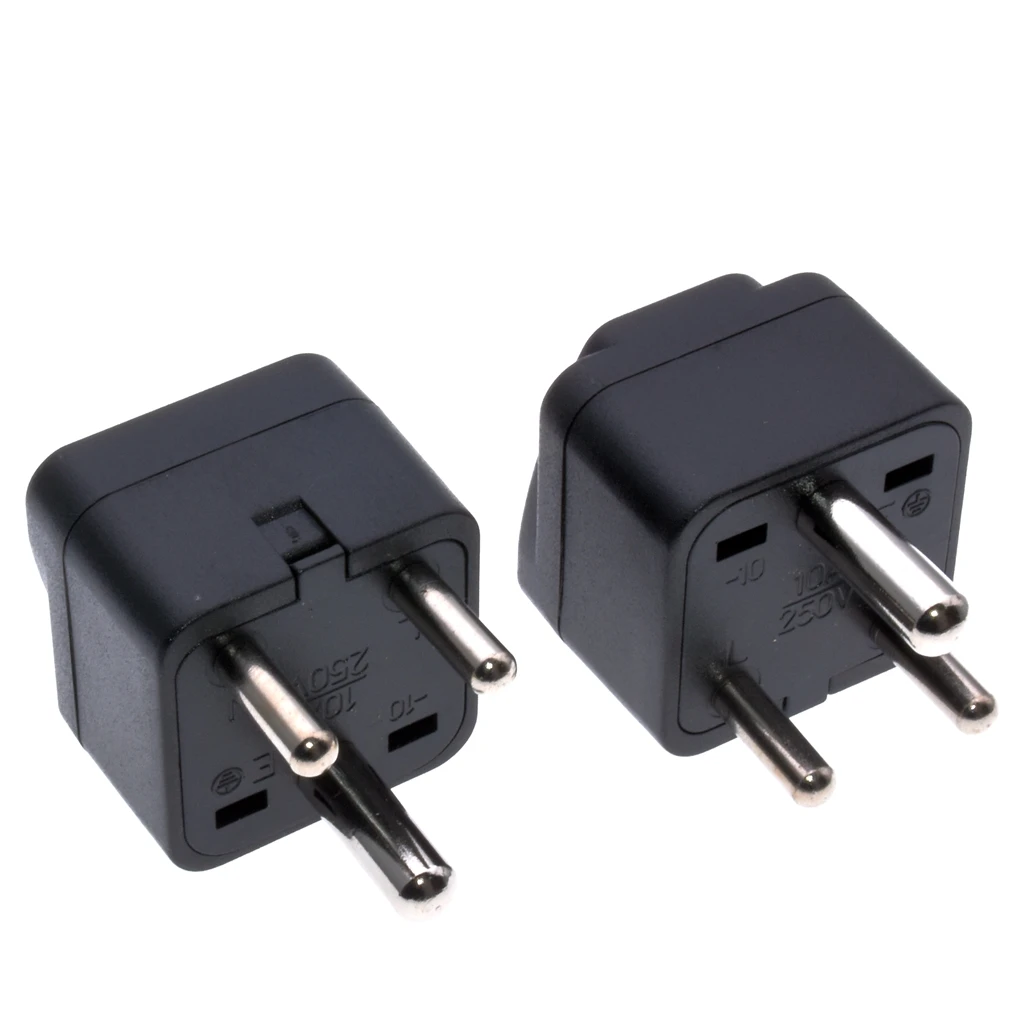 South Africa small round 3 pin Travel adapter plug Convert US/AU/China Outlet Socket To Type D Power Converter 250V 10A | Электроника