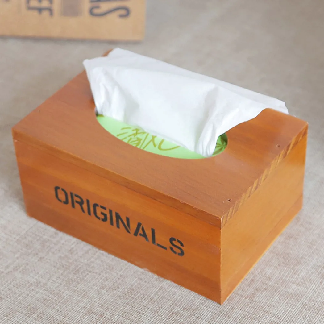 

Rectangular Tissue Box Bottom Sliding Desktop Paper Box Home Living Room