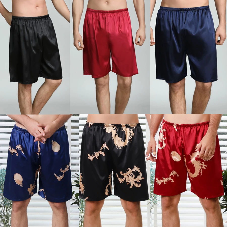 Новинка шелковые пижамные штаны мужские весенне летние повседневные домашние