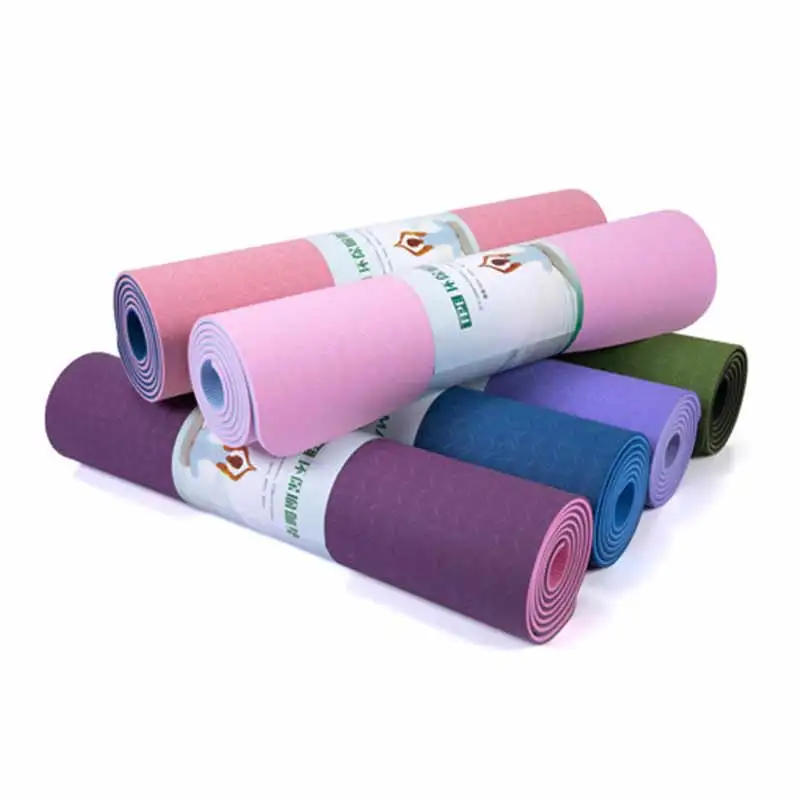 

183*61*0.6cm Yoga Mat With Non-slip Positioning Line Fitness Mat Outdoor Leisure Fitness Accessories Suitable For Beginners
