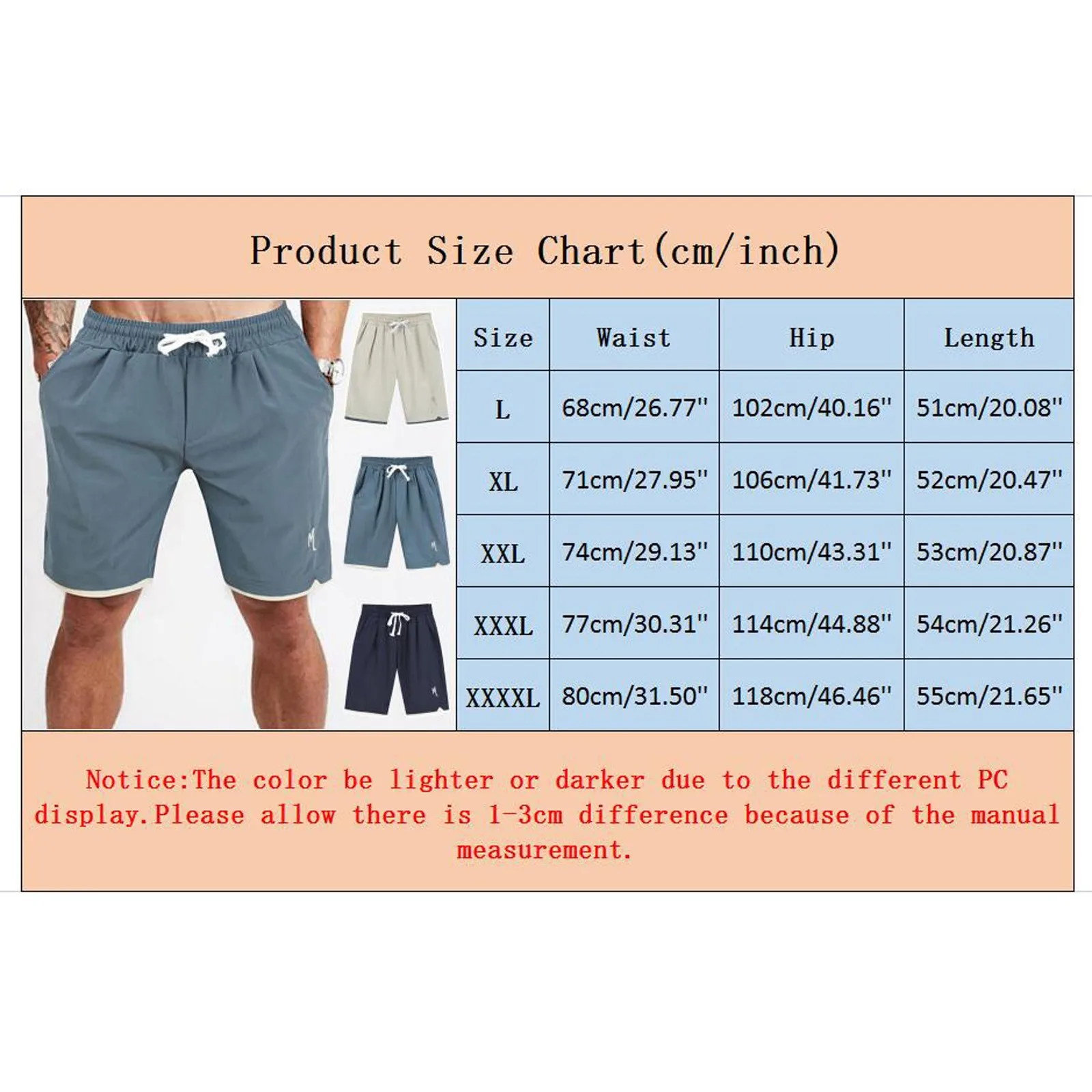 

New Men's Slacks Sports Shorts Solid Embroidery Drawstring Casual Sports Straight Leg Shorts Training Fitness Male Shorts R5