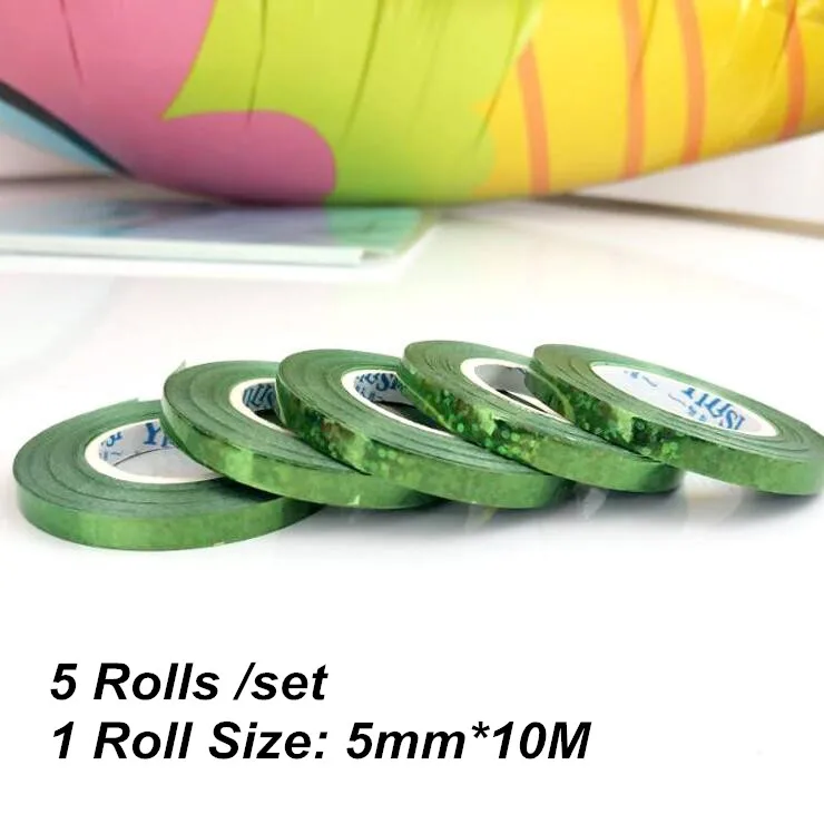 5 шт./лот 10 м воздушные шары ленты лента-лазер для вечерние украшения подарки на