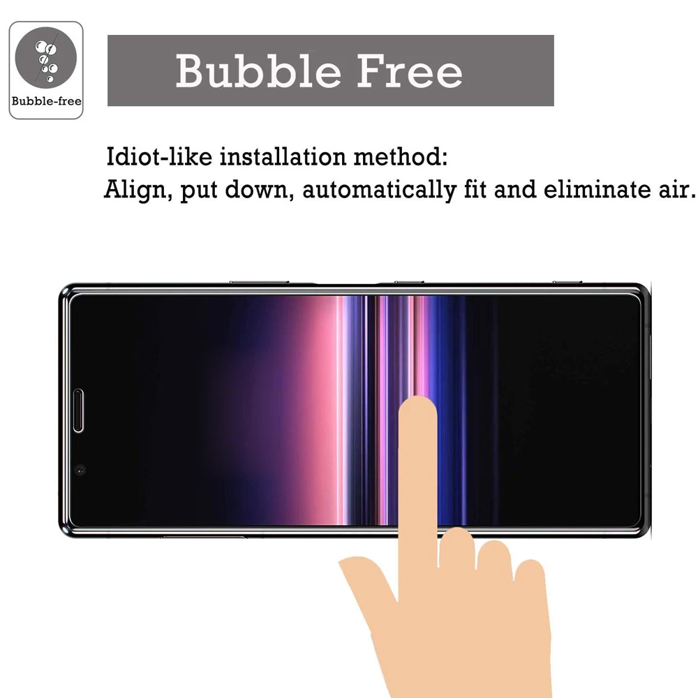 2-Pack Screen Protector 9H HD Tempered Glass Film Cover For Sony Xperia 5 | Мобильные телефоны и аксессуары