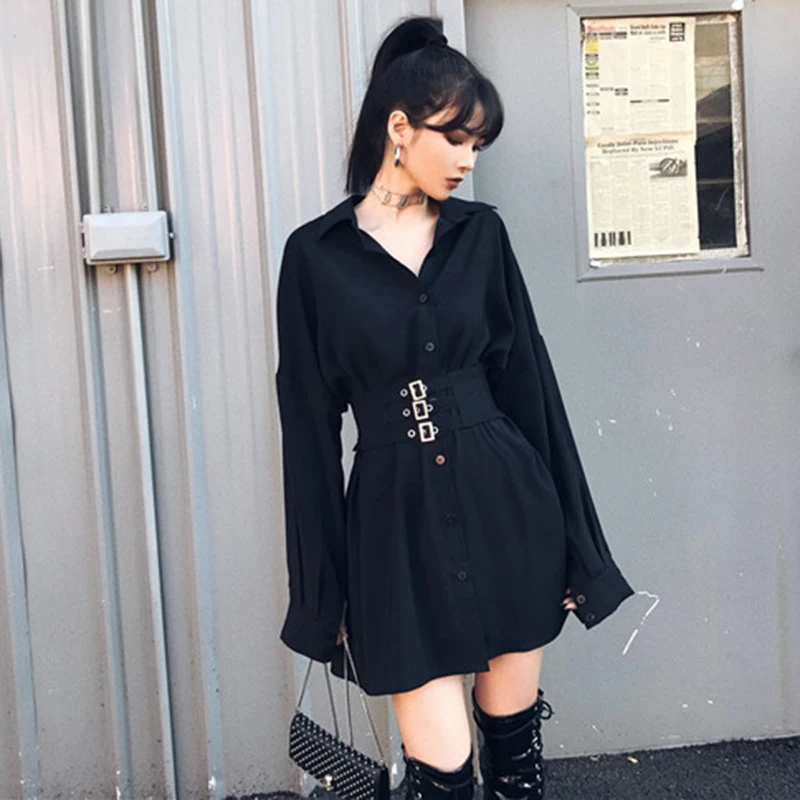 Женское готическое платье с блестками облегающее черное длинным рукавом