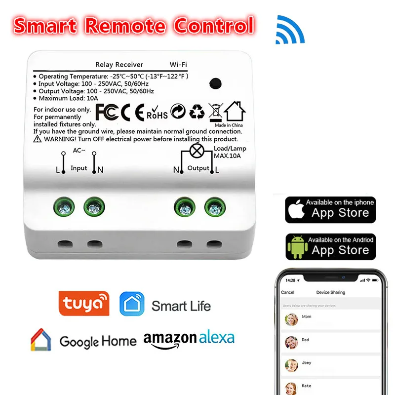 Умный маленький переключатель Wi-Fi розетка умный дом автоматизация модуль дистанционного управления устройство работает с Google Home Amazon Alexa Eco IFTTT
