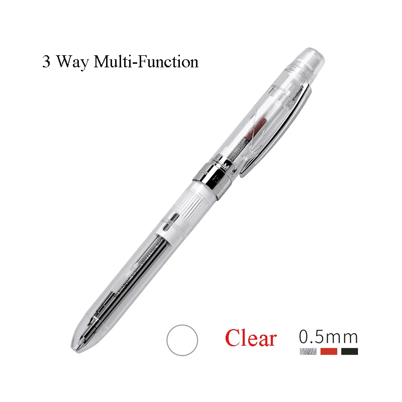 

Многофункциональные ручки Youpin kintor 3-ходовой 0,5 мм, черный и красный стержень сменный гелевый карандаш, механический карандаш, эксклюзивная резиновая ручка для офиса и школы