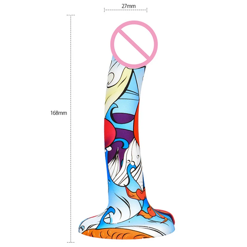 2019 Новый Радужный реалистичный фаллоимитатор сексуальный анальный огромный
