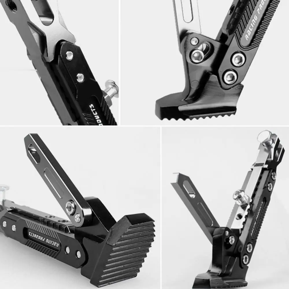 85% хит продаж! Регулируемая CNC металлическая подставка для мотоцикла боковая -