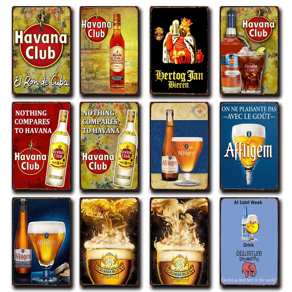 [Kelly66] Гавана клуб хертог Янь афлигем Оловянное искусство металлический