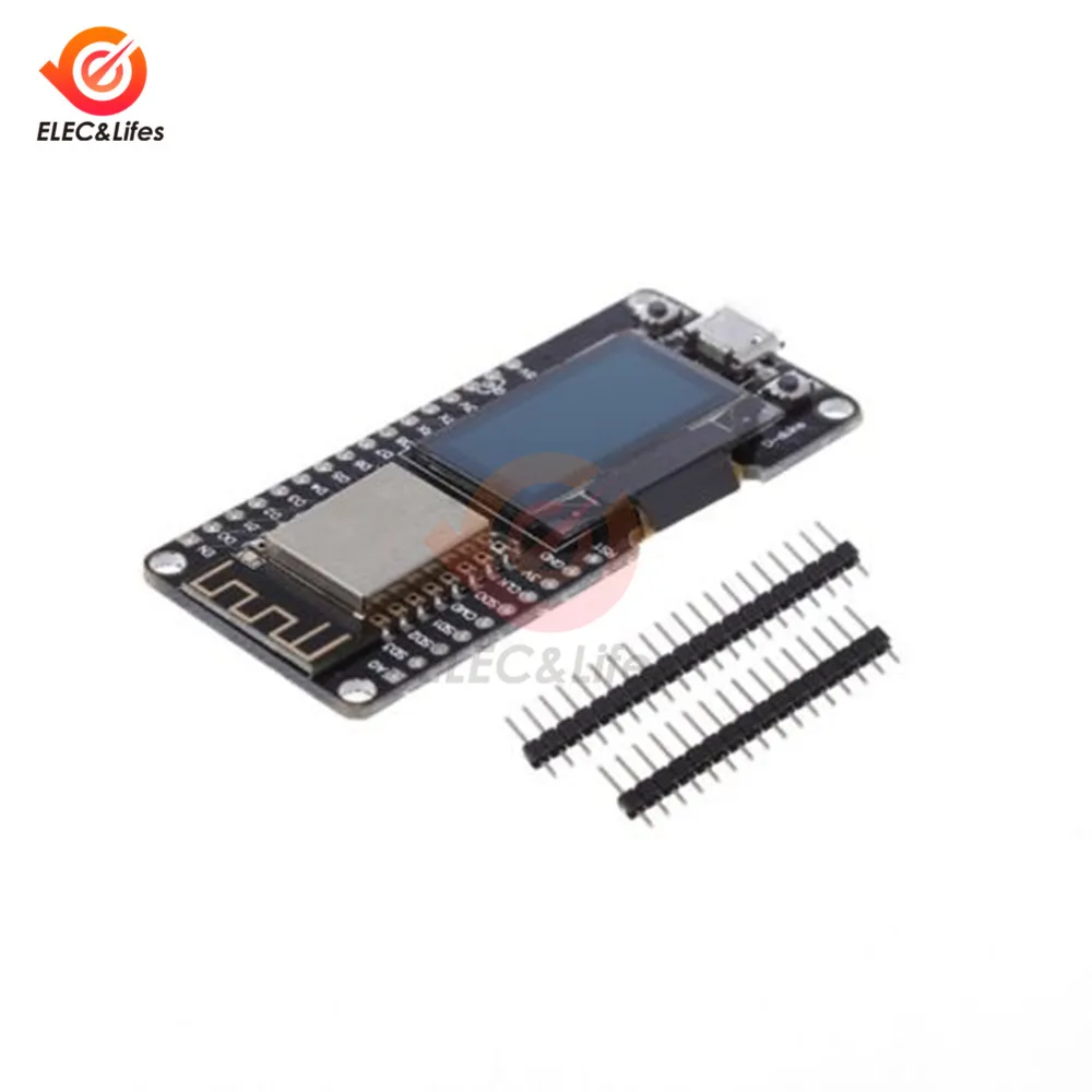 Модуль Wi Fi для Wemos NodeMCU ESP8266 0 96 дюйма OLED дисплей беспроводная плата разработки CP2102