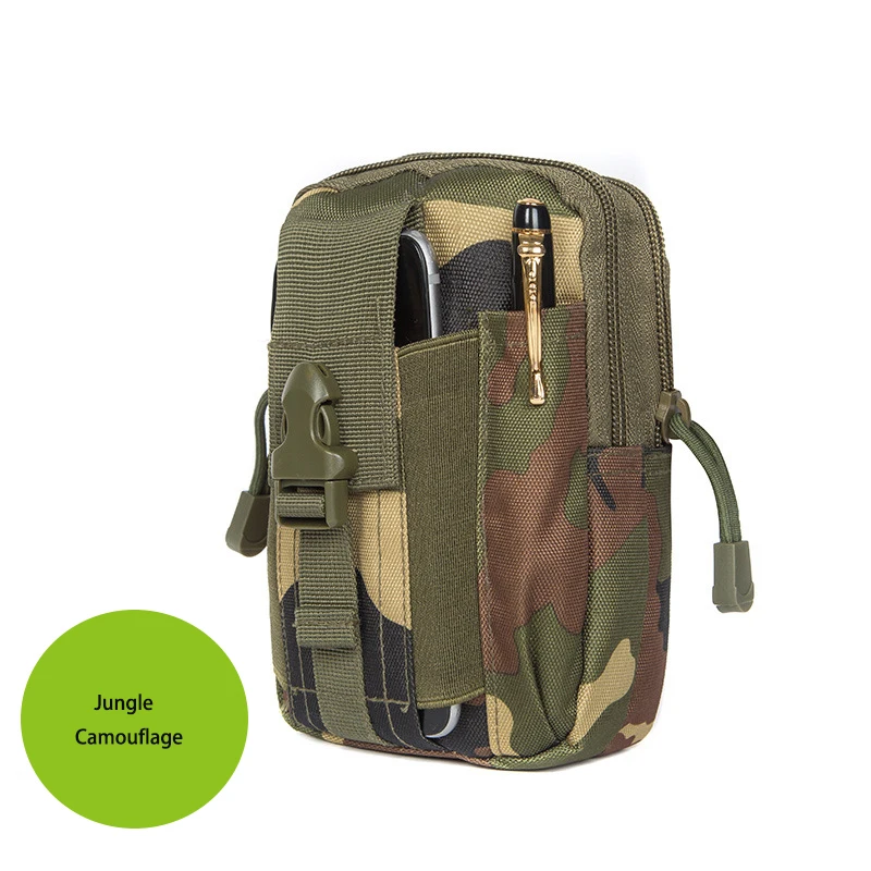 Мужская тактическая Сумка Molle, поясная сумка на талию, маленький карман, военная сумка для бега, сумки для кемпинга, бумажник для мобильного телефона, инструмент для путешествий - Цвет: Digital camouflage