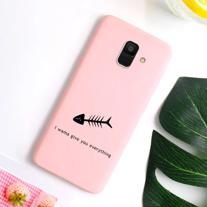 Чехол для Samsung Galaxy j6 2018 картонный мягкий чехол с динозавром сердцем телефона Plus