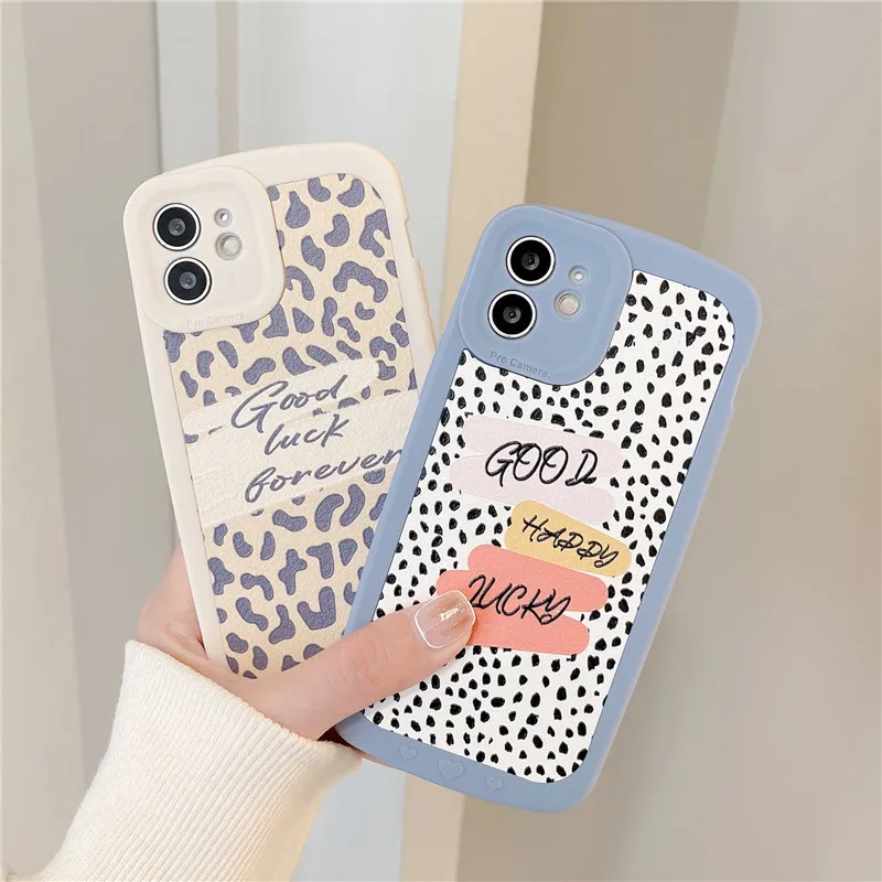 

3D Leather Color Leopard shockproof phone case for iphone 13 13Pro 12 11 Pro Max X XS XR MAX 7Plus 8Plus cute cover coque