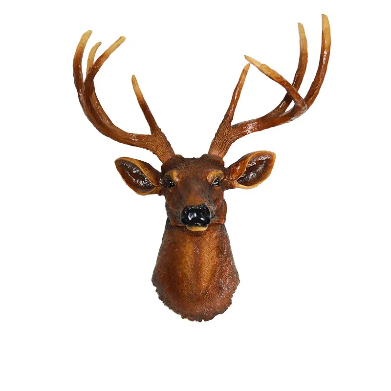 

2021 new Deer Creative Home Furnishing Pendant Jewelry Bar Cafe Decoration Pendant Resin Crafts Wall Hanging Home Decoration