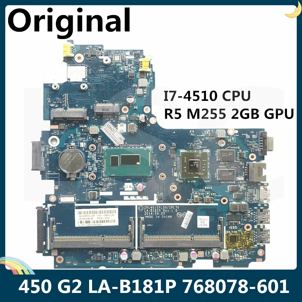 Материнская плата LSC для ноутбука HP 450 G2 материнская 768078-001 768078-601 с процессором SR1EB