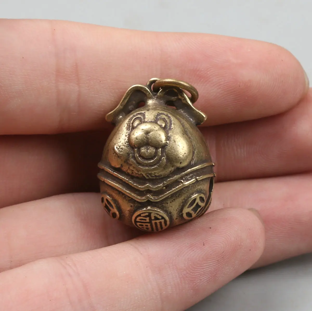 Коллекция редких китайских сувениров 26 мм/1 дюйм маленькие бронзовые изысканные