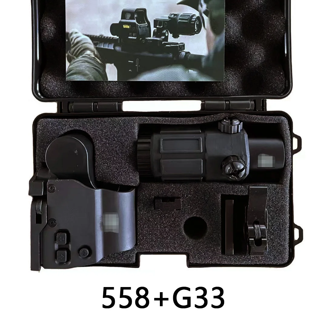 

Tactical Hologram Combination 558 G33 Rifle Sight Hunting Optical Scope 3x Magnifier For Fast Installation Of Side-Turning Sight