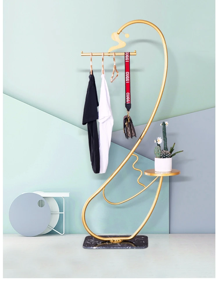 

Nordic creative swan clothes hanger high quality metal classification storage rack bedroom wardrobe organizer