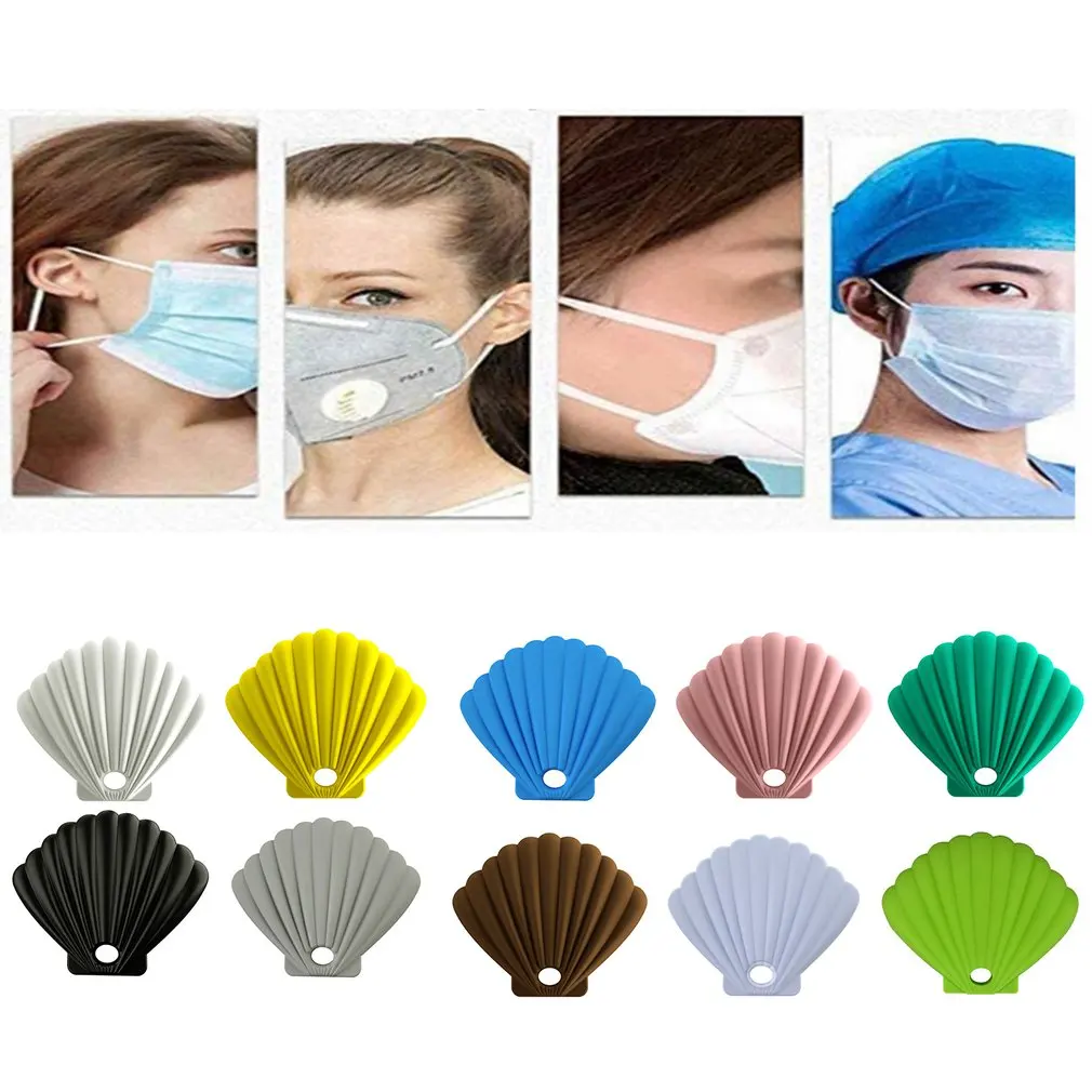 

Mask Shell Storage Box Recyclable Dustproof Waterproof Shell Shaped Storage Bag Portable Mask Storage