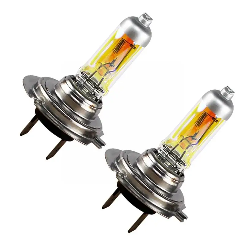 

H7 Halogen Bulb 12v 55w Colorful 6000k Quartz Glass Pcs) Automotive Light Car Headlight (2 Lamp Auto J9f4