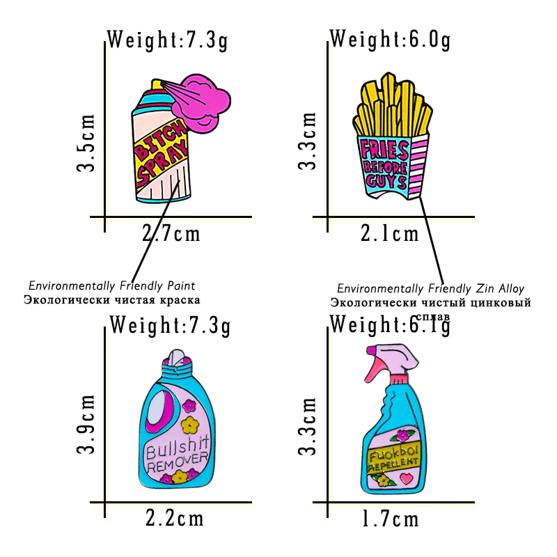 2 шт./компл. эмалированные булавки для одежды|Броши| |
