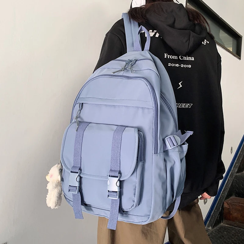 

Fashion Backpacks for Women Waterproof Girls College School Bag Men Leisure Big Laptop Mochila Nylon Lovers Travel Bagpack