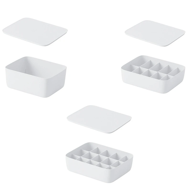 

Grids Storage Box Socks Bra Underwear Organizer Closet Wardrobe Home Storage Desktop Wardrobe Plastic Boxes Organizer