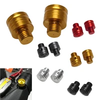 universal motorcycle mirror holes screw plug adapter bolt caps covers m10 for 1 25mm screws honda yamaha bmw kawasaki aluminum
