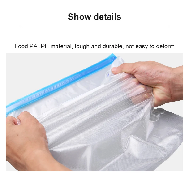 

1pcs Food Vacuum Compression Bag Grain Vacuum Bag Vacuum Sealing Air Extraction Bag Pump Cooked Food Raw Food Fresh Keeping Bag