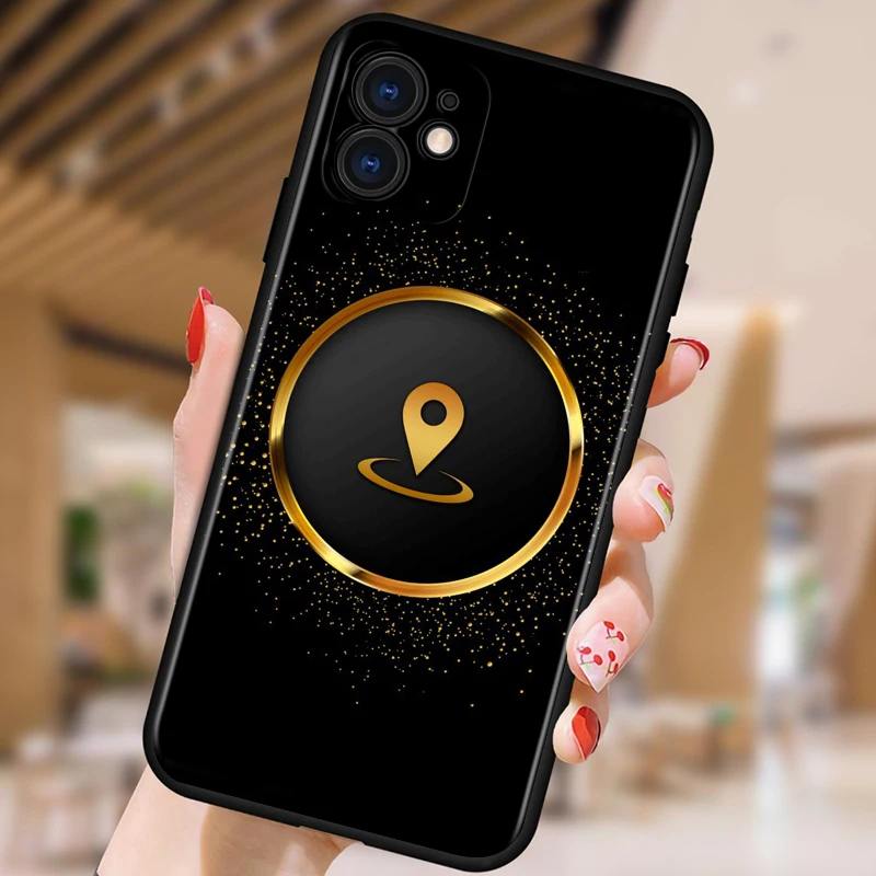 

Gold Highlights Marble For Apple iPhone 12 11 XS Pro Max Mini XR X 8 7 6 6S Plus 5 SE Black Phone Case