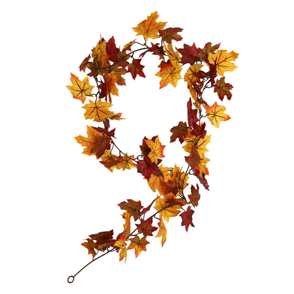 

175cm Simulation Maple Leaf Rattan Wedding Hotel Restaurant DIY Party Home Outdoor Office Ceiling Garden Wall Decoration Cheap