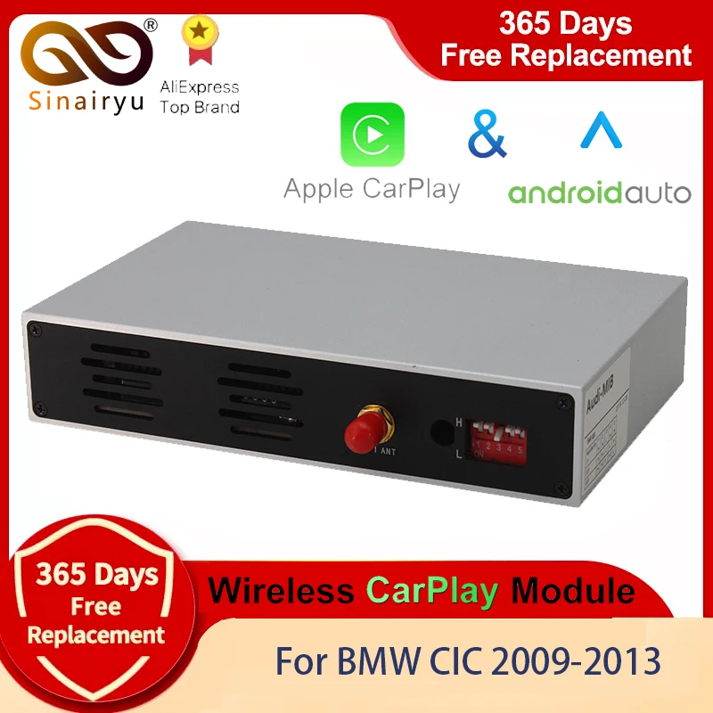 

Sinairyu WIFI Wireless Apple Carplay Car Play for BMW CIC 1 3 5 6 7 Series E81 F60 E90 F07 Android Mirror Support Rear Front CM