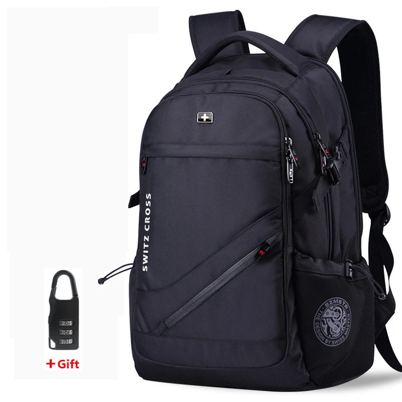 Mochila Швейцарский мужские анти кражи рюкзак USB Ежедневники школьные сумки для
