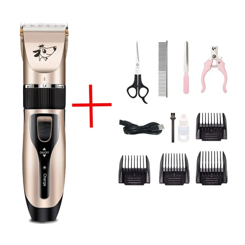 

Electric Pet Hair Cutter Dog Lady Shaver Hair Clipper Low-noise Pet Hair Cutter+ Blade USB Charging Plug Grooming Hair Trimmer