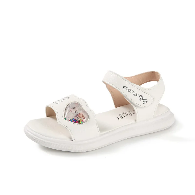 Сандалии детские с бантом пляжная обувь для девочек плоская подошва летние туфли