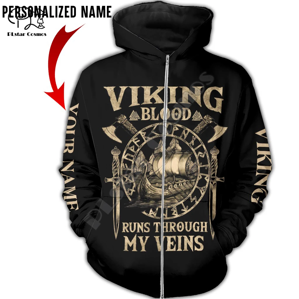 

PLstar Cosmos Vikings Tattoo Warrior Viking God Odin Symbol NewFashion Tracksuit Harajuku 3DPrint Men/Women Pullover Hoodies V-4