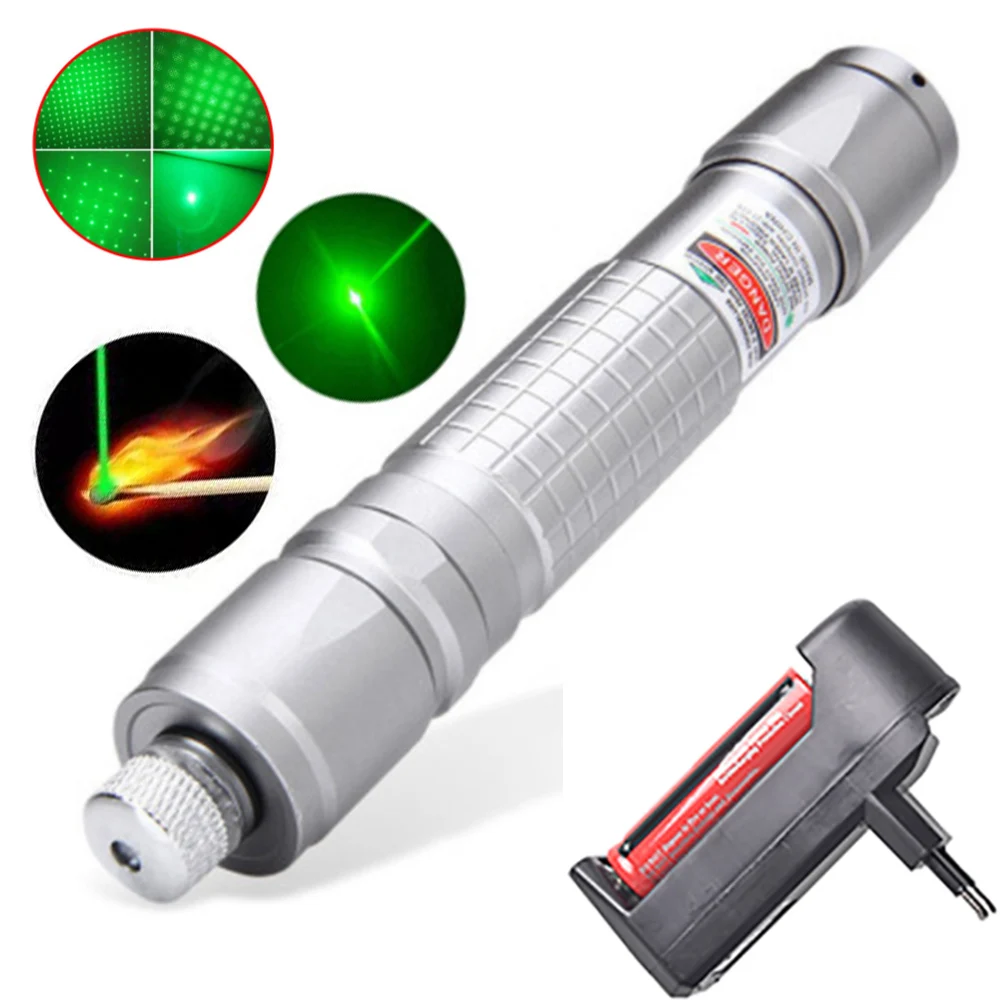 

018 green laser pointer high-power equipment 1000m 5mw equipment adjustable focus laser laser pointer including 18650 battery