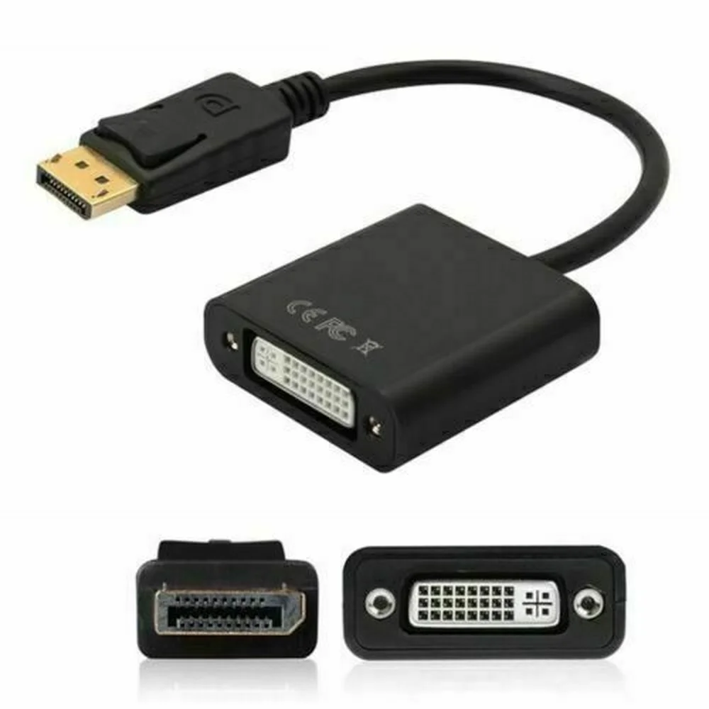 

DisplayPort DP Male to DVI Female Adapter Cable Converter for Display Port