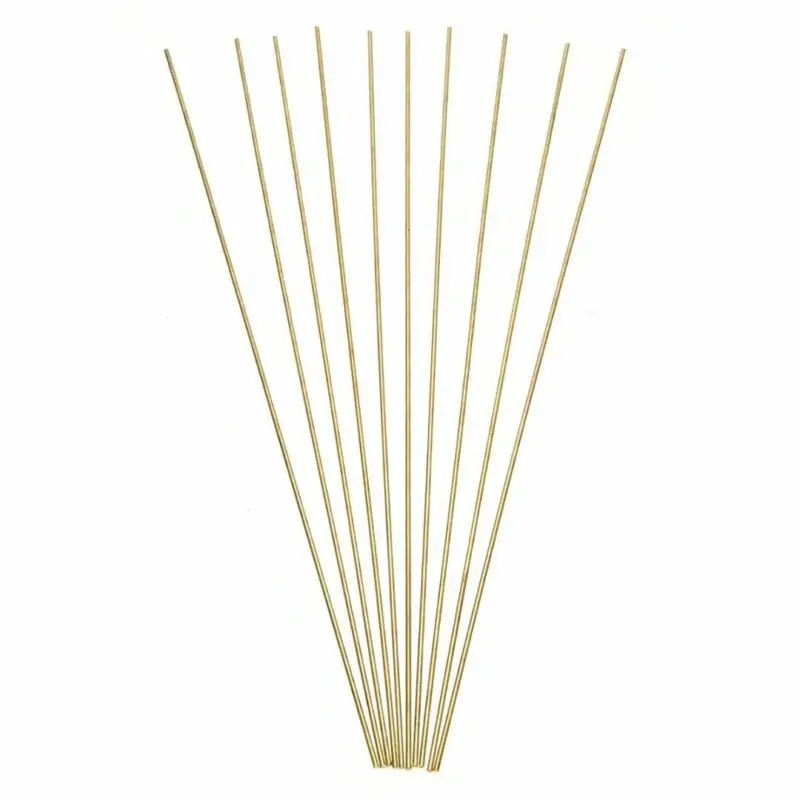 10pcs 1.6x250mm HS22 brass round rod round wire tube model, brass welding brazing electrode