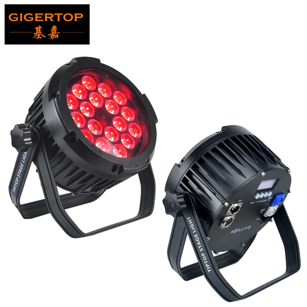 Цветной алюминиевый светодиодный светильник 4 в 1 Gigertop 18x12 Вт RGBW внутреннего типа