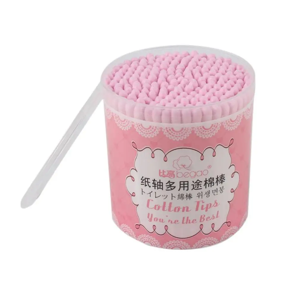 Hot 200pcs/box Cotton Swab Disposable Double Head Ended Makeup Swabs Cosmetic Tool Buds Ear Clean Tools | Красота и здоровье