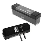 Набор кисточек из углеродного волокна и бархата, Антистатическая Чистящая Щетка для удаления, проигрыватель пластинок, набор для чистки LP, инструменты для виниловых записей